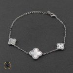 دستبند برند ون کلیف نقره و صدف