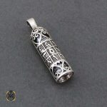 مدال جا دعایی نقره با دعای حرز امام جواد اسپرت