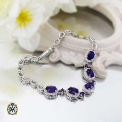 دستبند آمتیست زنانه اصل و مرغوب طرح مایسا