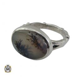 mens-agate-shajar-ring-11244 انگشتر عقیق شجر برفی