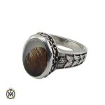 mens-tree-agate-ring-11243 انگشتر سنگ عقیق شجر طبیعی مردانه