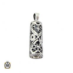 necklace-place-of-prayer-3458 مدال جا دعایی نقره با دعای حرز امام جواد (ع) اسپرت