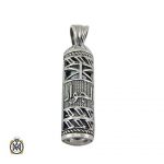 مدال نقره جادعایی اسپرت با حرز امام جواد (ع)