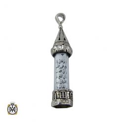 necklace-place-of-prayer-3465 مدال نقره جادعایی حرز جواد نقره طرح قلعه