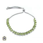 peridot-bracelets-women-1239 دستبند زبرجد زنانه اصل طرح سانیا