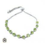 peridot-bracelets-women-1245 دستبند نقره با نگین زبرجد