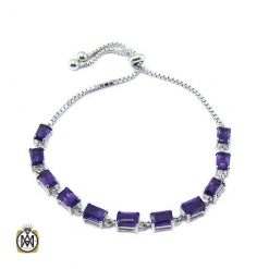 womens-amethyst-bracelet-1247 دستبند آمتیست زنانه مرغوب و معدنی طرح آناهید