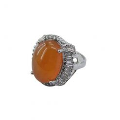 yemeni-agate-ring-sharaf-al-shams-for-women-2489 انگشتر با نگین عقیق یمن شرف الشمس