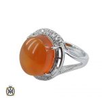 yemeni-agate-ring-sharaf-al-shams-for-women-2490 انگشتر با نگین عقیق یمن شرف