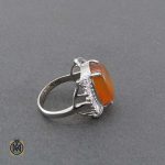 انگشتر با نگین عقیق یمن شرف الشمس