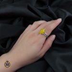 انگشتر شرف الشمس زرد عقیق (1) انگشتر شرف الشمس زرد عقیق