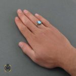 انگشتر فیروزه خوش رنگ (1) انگشتر فیروزه خوش رنگ