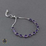 دستبند آمتیست زنانه معدنی