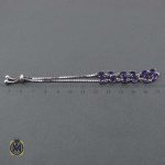 دستبند نقره با نگین آمتیست اصل