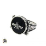 mens-black-agate-ring-11220 انگشتر عقیق سیاه اصل