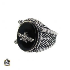 mens-black-agate-ring-11282 انگشتر عقیق مشکی اصل مردانه