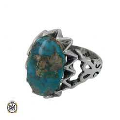 neishabour-mens-turquoise-ring-11256 انگشتر فیروزه مردانه شیک