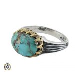 neishabour-mens-turquoise-ring-11260 انگشتر فیروزه صفوی نیشابوری مردانه