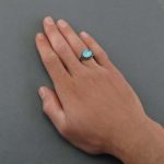 انگشتر صفوی فیروزه نیشابوری مردانه (1) انگشتر صفوی فیروزه نیشابوری مردانه