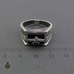 انگشتر عقیق مشکی اسپرت