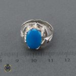 انگشتر فیروزه آمریکایی خوش رنگ