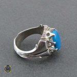 انگشتر فیروزه آمریکایی خوش رنگ