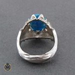 انگشتر فیروزه آمریکایی خوش رنگ