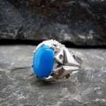 انگشتر فیروزه آمریکایی مردانه