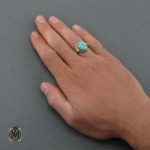 انگشتر فیروزه نیشابوری شیک (1) انگشتر فیروزه نیشابوری شیک