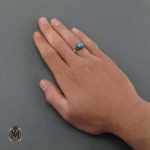 انگشتر فیروزه نیشابوری صفوی (2) انگشتر فیروزه نیشابوری صفوی