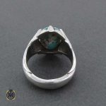 انگشتر نقره با نگین فیروزه نیشابور