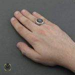 انگشتر مردانه نقره بدون نگین طرح میلاد - کد 11294 - تصویر 3