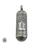 silver-necklace-with-a-prayer-place-3486 گردن آویز جادعایی نقره اسپرت