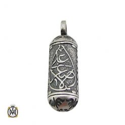 silver-necklace-with-a-prayer-place-3488 مدال جا دعایی بازشو نقره حکاکی یا علی اصغر