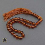 تسبیح کهربا روسیه شفاف 33 دانه