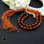 تسبیح کهربا روسیه شفاف 33 دانه