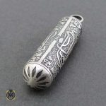 مدال جادعایی بازشو نقره طرح اسپرت - کد 3483 (1) گرنبند نقره جا حرزی بازشو (2)