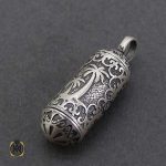 گردن آویز نقره جا حرزی (2) گردن آویز نقره جا حرزی