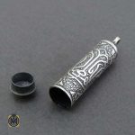 گرنبند نقره جا حرزی بازشو (2) گرنبند نقره جا حرزی بازشو (2)