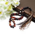 Soleimani agate rosary 33 grains تسبیح عقیق سلیمانی 33 دانه کد4458