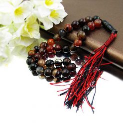 Soleimani agate rosary 33 seeds -1 تسبیح عقیق سلیمانی 33 دانه کد4457