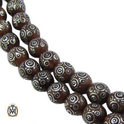 تسبیح 101 دانه کوک (کشکول) مرصع کاری و نقره مرغوب - کد 4449 تسبیح 101 دانه کوک (کشکول) مرصع کاری و نقره مرغوب - کد 4449