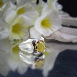 Men's yellow sapphire ring-11326 (2) انگشتر یاقوت زرد اصل آفریقایی مردانه
