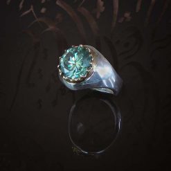 Handmade mazonite ring-11318 (2) انگشتر موزانایت مردانه دست ساز کد 11318