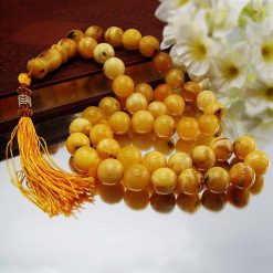 Large Polish amber tasbih-4471 تسبیح کهربا بولونی اصل کد 4471