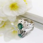 Men's Men's Ring-11308 انگشتر زمرد اصلی شبکه - 11308
