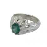 Men's Men's Ring-22308-2 انگشتر زمرد اصل مردانه شبکه ای - 11308