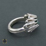 انگشتر موزانایت شبکه ای مردانه