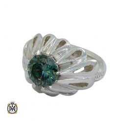 Men's Moose Ring-11323 انگشتر موزانایت مردانه شبکه ای کد 11323