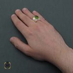 Men's embroidered rings-11327 انگشتر دست ساز زبرجد اصلی